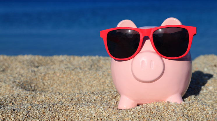 Piggy Bank on the beach